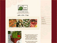 Tablet Screenshot of cuisinemachinecatering.com